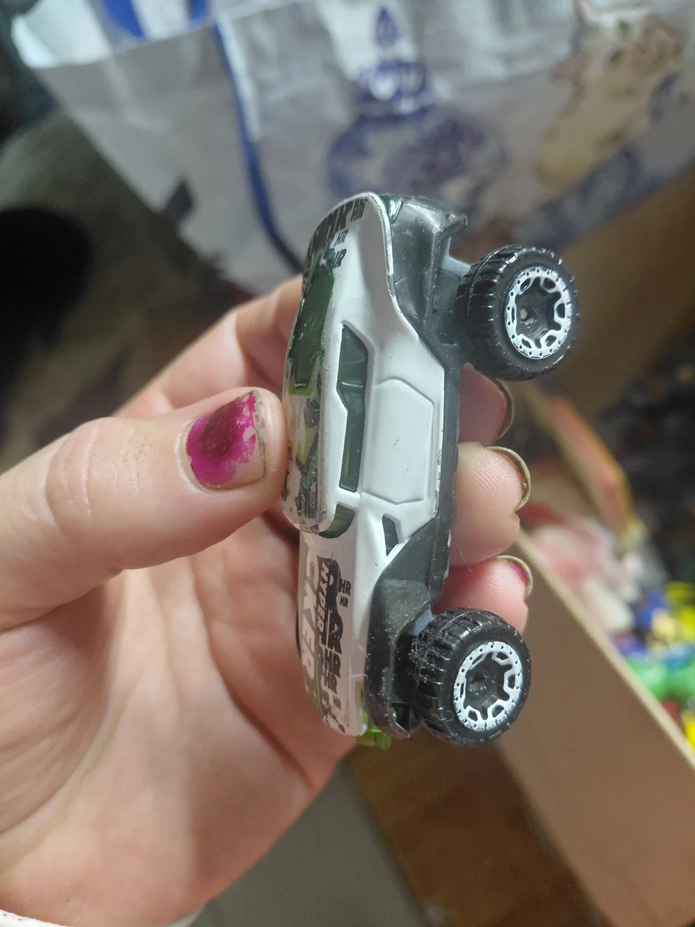 Hot Wheels Hyper Rocker, specifically the white version from the 2020 Baja Blaze